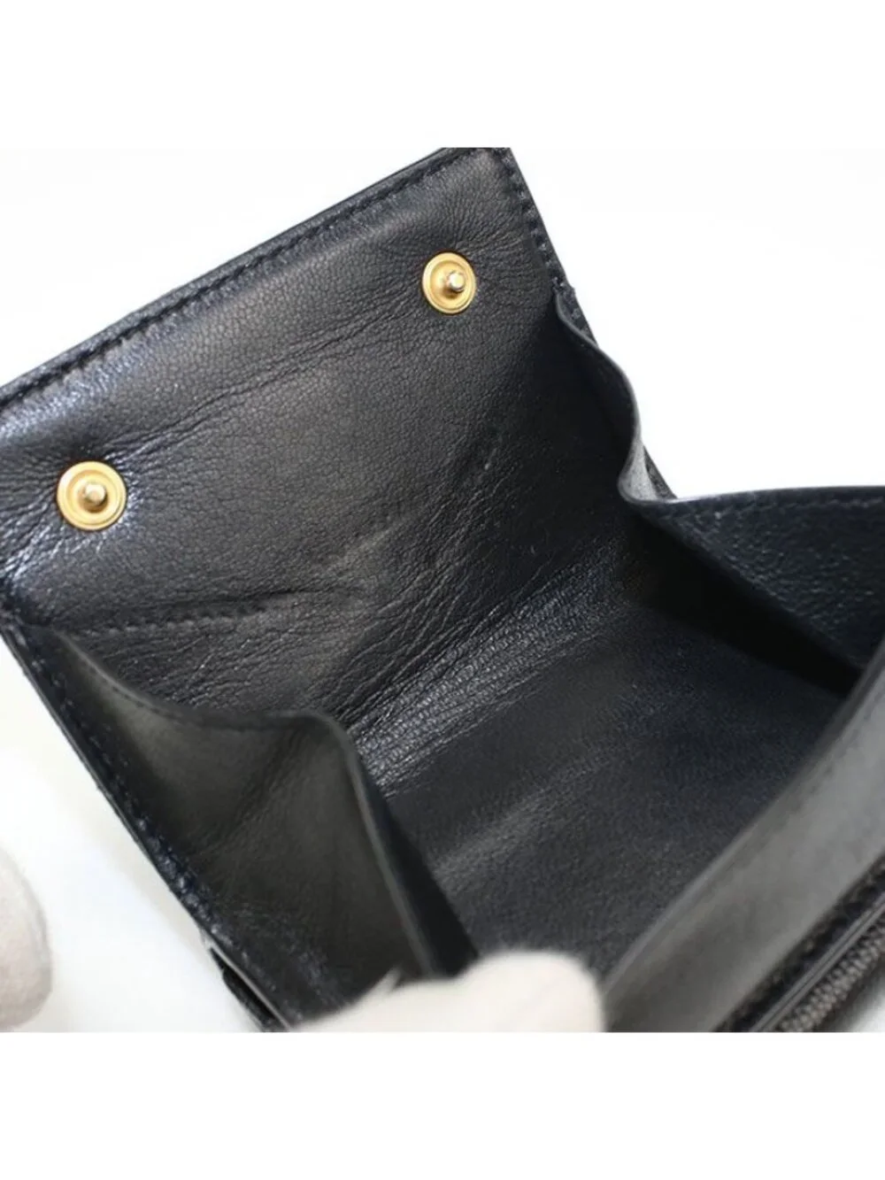 Saint Laurent Origami Tiny Wallet YSL Monogram Trifold Calf - Picture 5 of 7